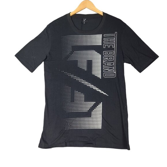 LF The Brand Graphic T-Shirt Black White Short Sleeve S 100% Cotton - Picture 1 of 7